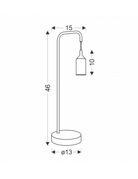 CANDELLUX LAMPA STOŁOWA LAREN 1 BIAŁY 50501193