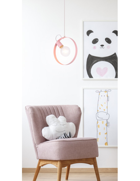 CANDELLUX LAMPA WISZĄCA NEXO 1 RÓZÓWY 50101197