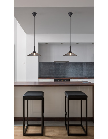 CANDELLUX LAMPA WISZACA KIRUNA S 1 CZARNY 110x25x25 50101205