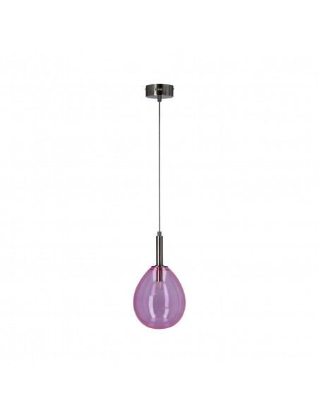 CANDELLUX LAMPA WISZĄCA LUKKA 1 CHROMOWY RÓŻOWY 50133209