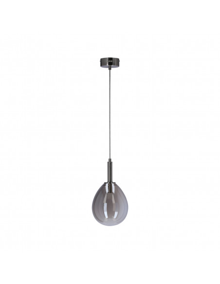 CANDELLUX LAMPA WISZĄCA LUKKA 1 CHROMOWY SZARY 50133211