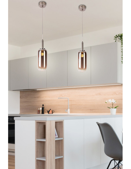 CANDELLUX LAMPA WISZĄCA FIUGGI 1 SREBRNY 50133214