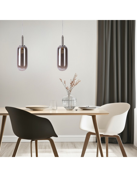 CANDELLUX LAMPA WISZĄCA FIUGGI 1 SREBRNY 50133214