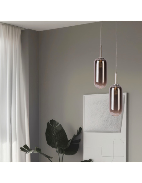 CANDELLUX LAMPA WISZĄCA FIUGGI 1 SREBRNY 50133214