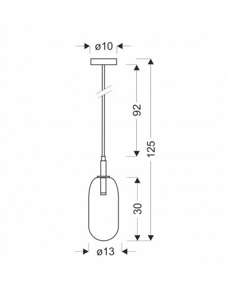CANDELLUX LAMPA WISZĄCA FIUGGI 1 SREBRNY 50133214