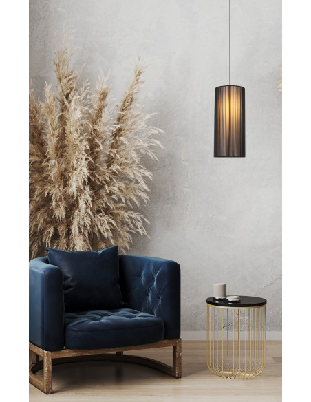 CANDELLUX LAMPA WISZĄCA KIOTO 1 CZARNY 130x18x18 50101217