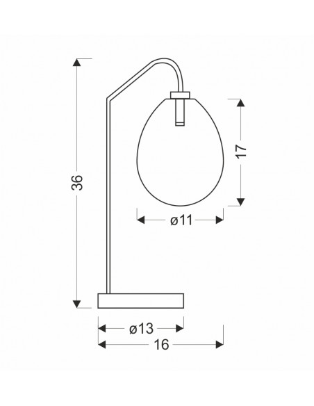 CANDELLUX LAMPA STOŁOWA LUKKA 1 CHABROWY 50501224