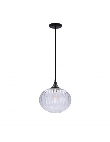 CANDELLUX LAMPA WISZĄCA EXETER 240mm 1 CZARNY 50101276