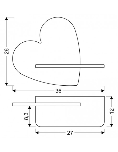 CANDELLUX HEART LAMPA KINKIET 5W LED IQ KIDS Z PRZEWODEM Z WŁ. I WTYCZKĄ RÓŻOWY 21-84569