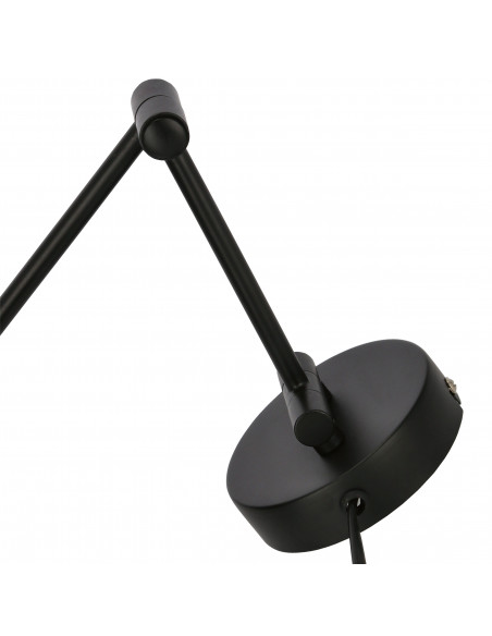 CANDELLUX Espera lampa kinkiet 1x40w e27 czarny z przewodem przył. z wtyczką i włącznikiem 21-85238
