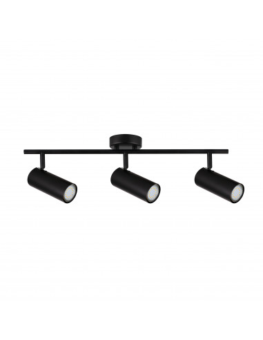 CANDELLUX Colly lampa sufitowa czarny 3x15w gu10 klosz czarny 93-01634