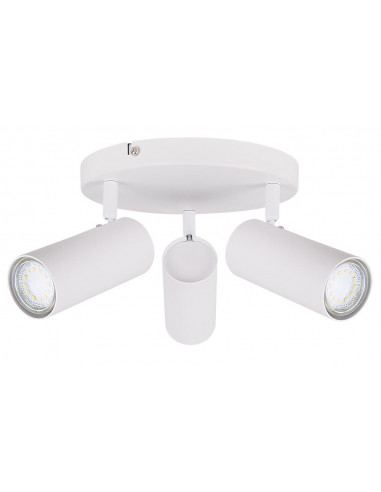 CANDELLUX Colly lampa sufitowa biały 3x15w gu10 klosz biały 98-01627