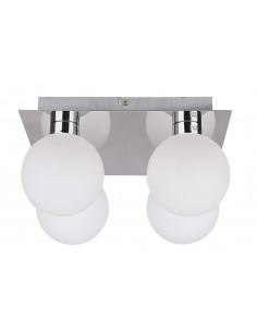 CANDELLUX Oden lampa sufitowa chromowy 4x40w g9 klosz biały 98-03256