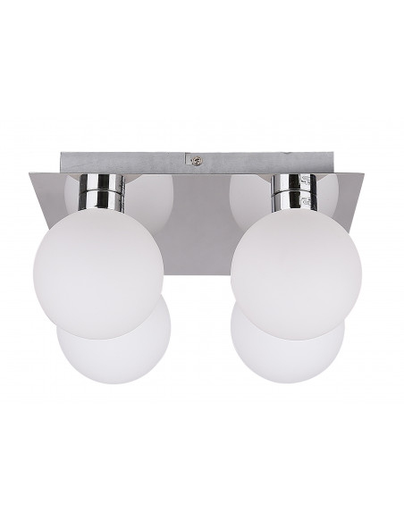 CANDELLUX Oden lampa sufitowa chromowy 4x40w g9 klosz biały 98-03256