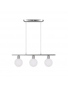 CANDELLUX Oden lampa wisząca chromowy 3x40w g9 klosz biały 33-03263
