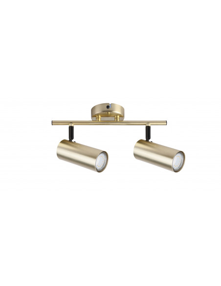 CANDELLUX Colly lampa sufitowa mosiądz 2x15w gu10 klosz mosiądz 92-01719