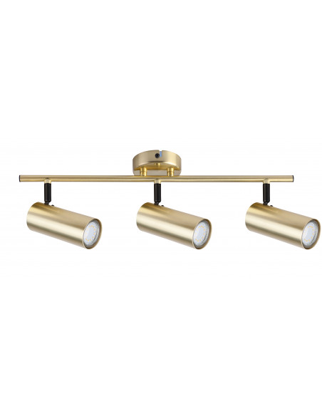 CANDELLUX Colly lampa sufitowa mosiądz 3x15w gu10 klosz mosiądz 93-01733