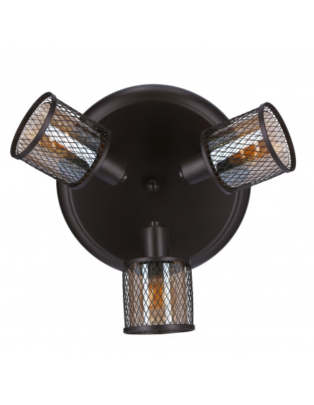 CANDELLUX LAMPA SUFITOWA CANABERA PLAFON KAWOWE ZŁOTO 3X40W E14 KLOSZ BURSZTYNOWY 98-83098