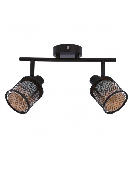 CANDELLUX LAMPA SUFITOWA CANABERA KAWOWE ZŁOTO 2X40W E14 KLOSZ BURSZTYNOWY 92-81766