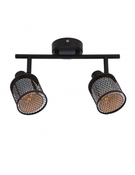 CANDELLUX LAMPA SUFITOWA CANABERA KAWOWE ZŁOTO 2X40W E14 KLOSZ BURSZTYNOWY 92-81766