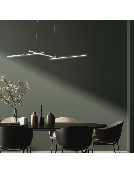 CANDELLUX THASOS LAMPA WISZĄCA 103X23 23W LED CHROMOWY 4000K APETI A0021-330