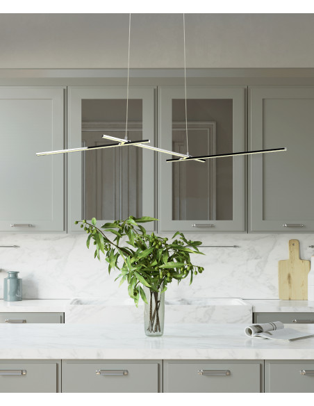 CANDELLUX THASOS LAMPA WISZĄCA 103X23 23W LED CHROMOWY 4000K APETI A0021-330
