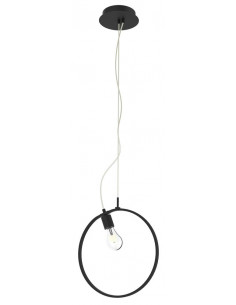 CANDELLUX SKIROS LAMPA WISZĄCA 35 1X60W E27 LED+12W LED CZARNY 4000K APETI A0024-321