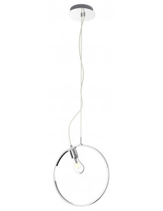 CANDELLUX SKIROS LAMPA WISZĄCA 1X60W E27 LED+12W LED CHROMOWY 4000K APETI A0024-320