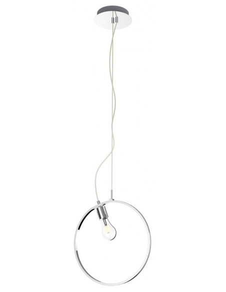 CANDELLUX SKIROS LAMPA WISZĄCA 1X60W E27 LED+12W LED CHROMOWY 4000K APETI A0024-320