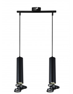 CANDELLUX TUBA LAMPA WISZĄCA 2X50W GU10 6/30 CZARNY 32-78650