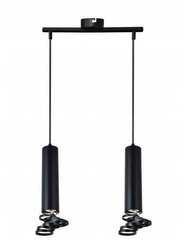 CANDELLUX TUBA LAMPA WISZĄCA 2X50W GU10 6/30 CZARNY 32-78650