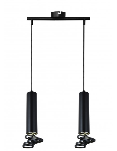 CANDELLUX TUBA LAMPA WISZĄCA 2X50W GU10 6/30 CZARNY 32-78650