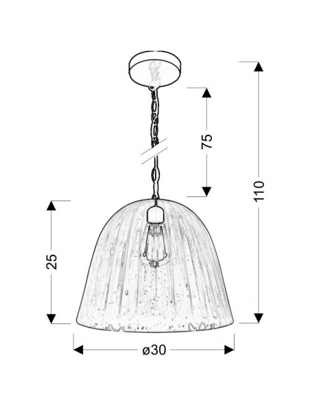 CANDELLUX LAMPA VASE ZWIS 30 1X60W E27 NIEBIESKI 31-77738