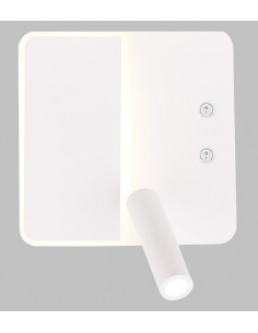 CANDELLUX ALMA LAMPA KINKIET 6W+3W LED BIAŁY 22-75994