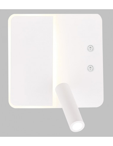 CANDELLUX ALMA LAMPA KINKIET 6W+3W LED BIAŁY 22-75994