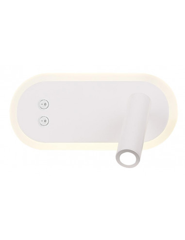 CANDELLUX MIRACLE LAMPA KINKIET 6W+3W LED BIAŁY 22-76014