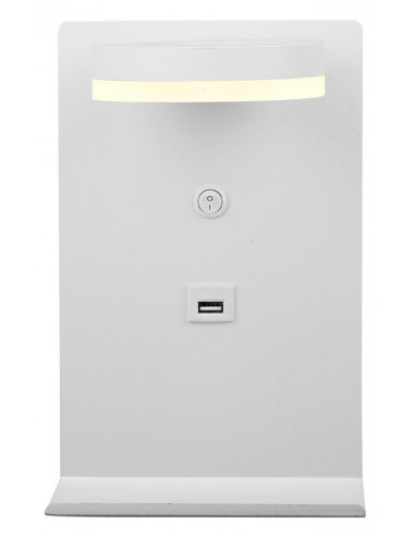 CANDELLUX COMPACT LAMPA KINKIET 4W LED BIAŁY + ŁADOWARKA USB 21-76052
