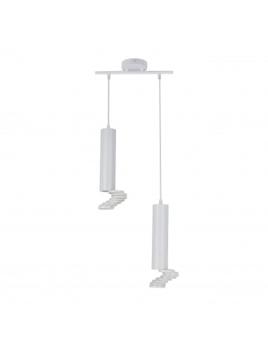 CANDELLUX LAMPA WISZĄCA TUBA 2X50W GU10 6/30 BIAŁY 32-78636