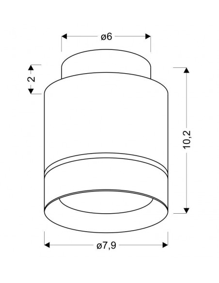 CANDELLUX LAMPA SUFITOWA TUBA 12W LED 7,9/10,2 BIAŁY 4000K 2275918