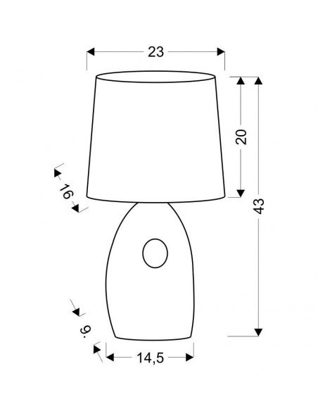 CANDELLUX HIERRO LAMPA GABINETOWA 1X60W E27 SREBRNA 41-79909