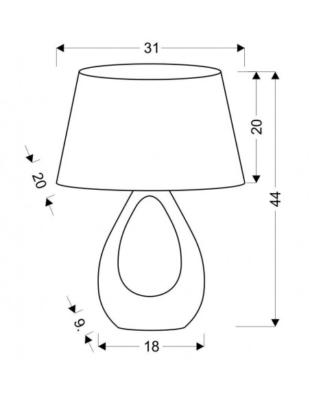 CANDELLUX ROMANO LAMPA GABINETOWA 1X60W E27 BEŻOWO BIAŁY 41-79954