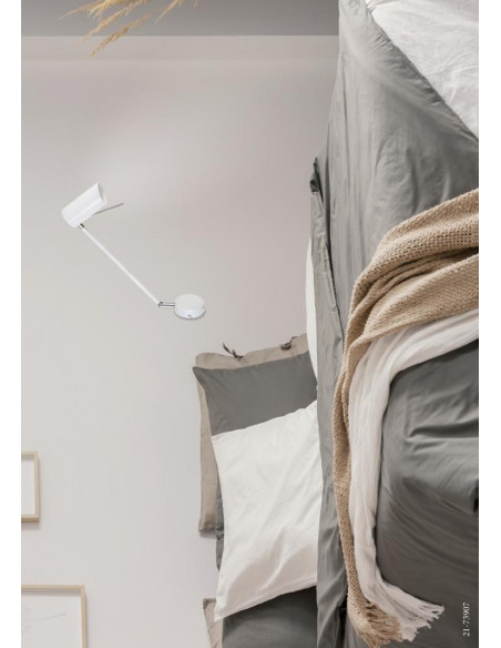 CANDELLUX MILLY KINKIET 1X40W GU10 BIAŁY MATOWY 21-73907
