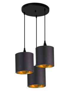 CANDELLUX LONG LAMPA WISZĄCA TALERZ 3X40W E14 CZARNY 33-73969
