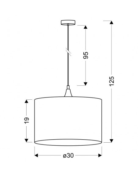 CANDELLUX LONG LAMPA WISZĄCA 1X60W E27 MIEDZIANY 31-73952