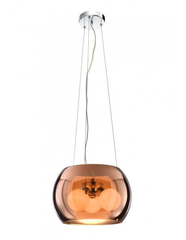 CANDELLUX GEMO LAMPA WISZĄCA 30 3X40W G9 SZKLANY ZŁOTY 31-25104