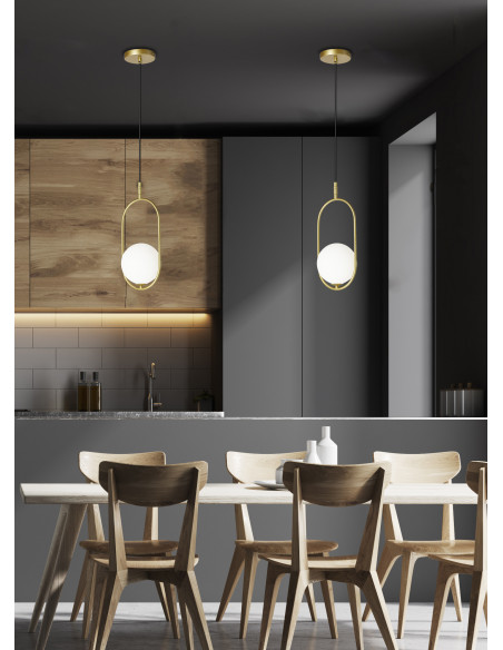 CANDELLUX CORDEL LAMPA WISZĄCA 1X28W G9 MOSIĄDZ 31-73457