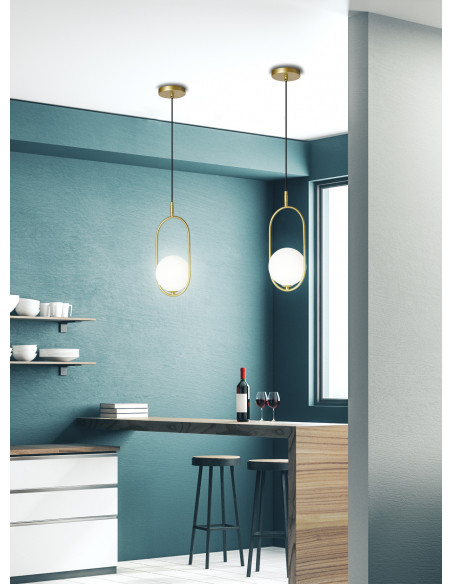 CANDELLUX CORDEL LAMPA WISZĄCA 1X28W G9 MOSIĄDZ 31-73457