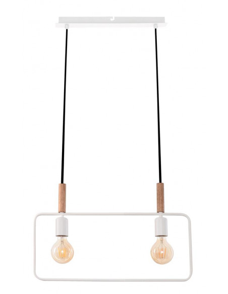 CANDELLUX FRAME LAMPA WISZĄCA 2X60W E27 BIAŁY 32-73549
