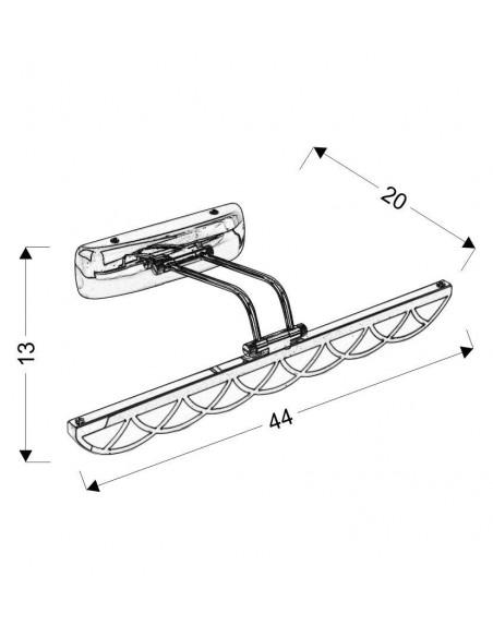 CANDELLUX MOVE KINKIET 6W LED CHROMOWY 4000K 21-72856