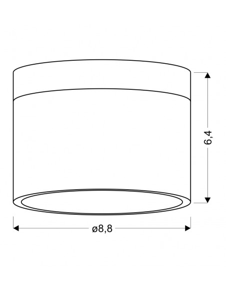 CANDELLUX OPRAWA SUFITOWA TUBA 9W LED 4000K BIAŁY+DREWNIANY ŚR. 8,8 CM 2273648